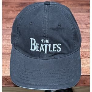 Beatles Hard Days Night Ballcap Vintage 2005 Black Adjustable Strapback Hat